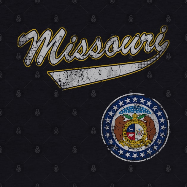 Retro Missouri State Flag by E